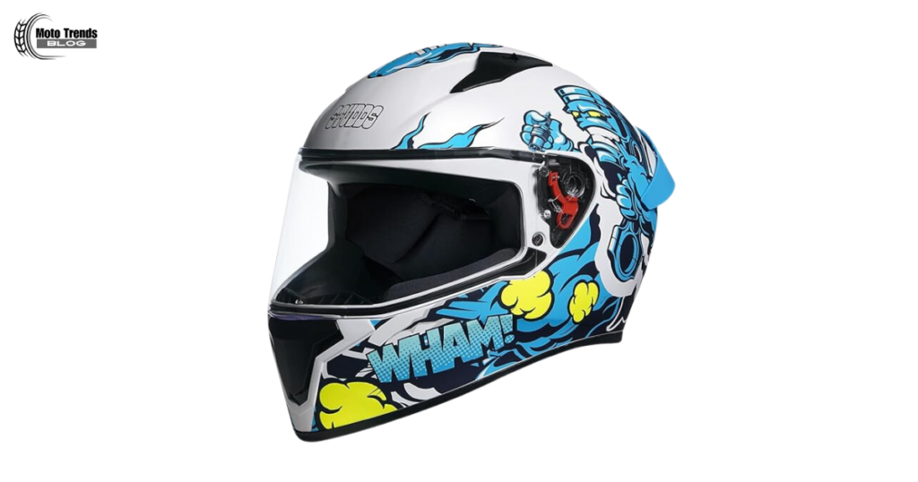 Studds Thunder D10 ISI and DOT Certified Full Face Graphic Helmet