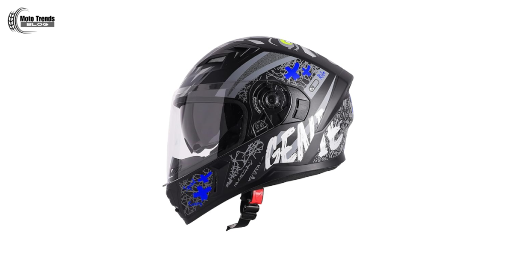 Steelbird SBA-21 Genie ISI Certified Full Face Graphic Dual Visor Helmet