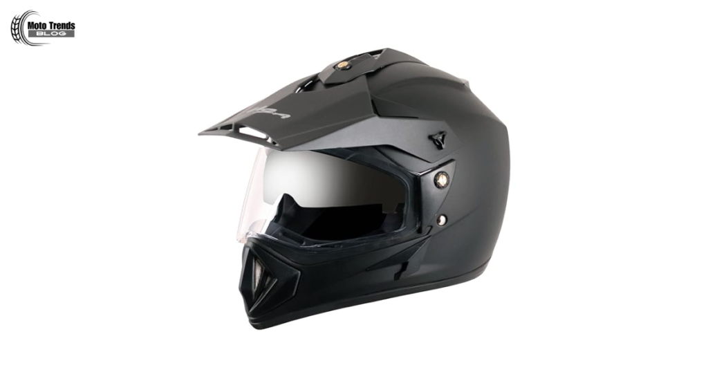 Vega Off Road ISI Certified Matt Finish Full Face Dual Visor Helmet